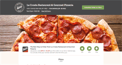 Desktop Screenshot of lacrostapizza.com